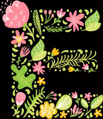 vectores plantilas ALFABETO,FLOR,